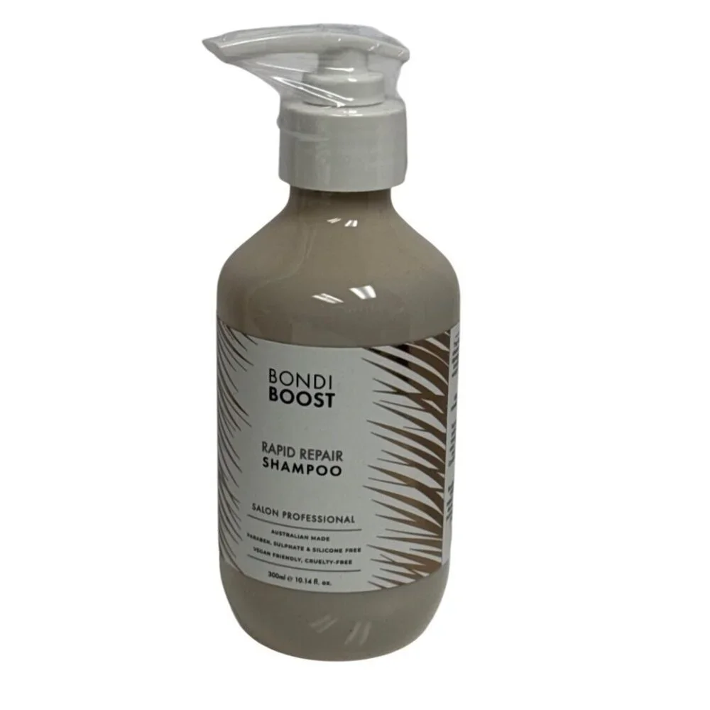 Bondi Boost Rapid Repair Shampoo 300 ml Pump Bottle Australian Vegan New